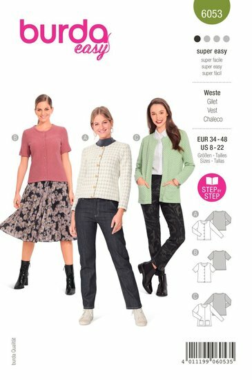 Burda Patroon 6053 - Gilet