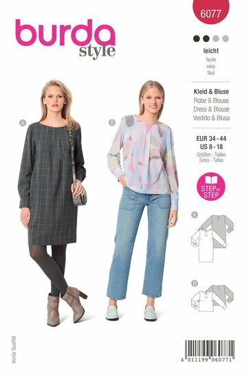 Burda Patroon 6077 - Jurk en Bloes