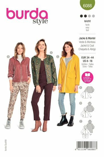 Burda Patroon 6088 - Jas en Mantel