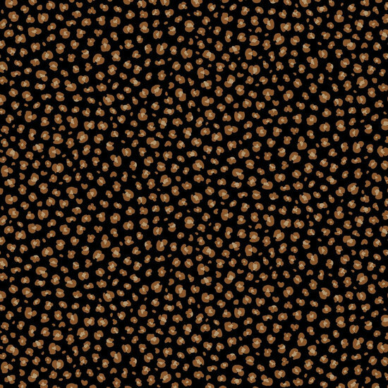 Poplin Animal Skin Zwart