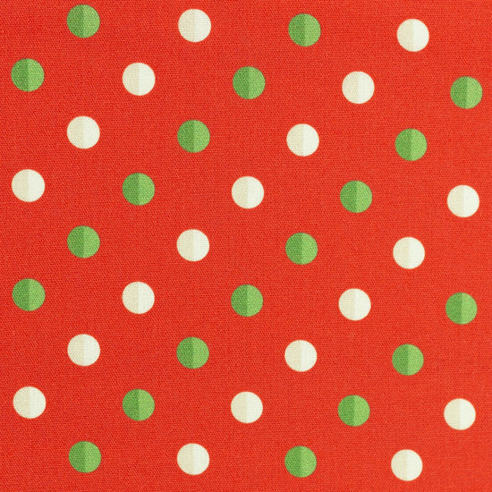 Katoen Noel Ballen Rood