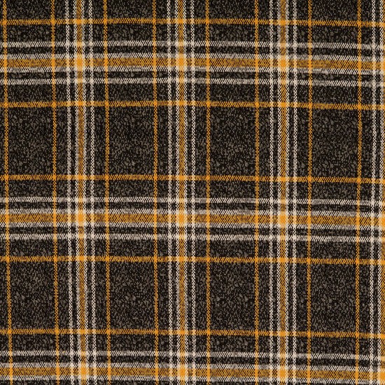 Jacquard Jersey Ruiten Zwart/Geel