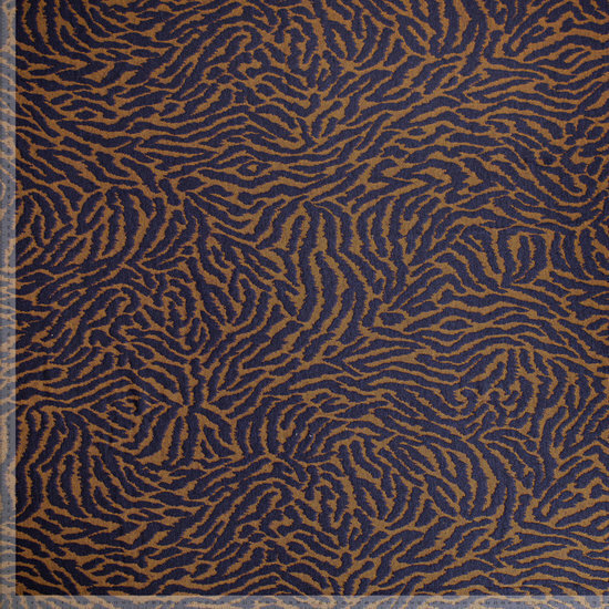 Jacquard Jersey Animal Skin Blauw/Roest