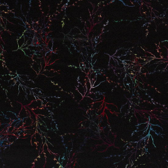 Polyester Viscose Discharge Zwart