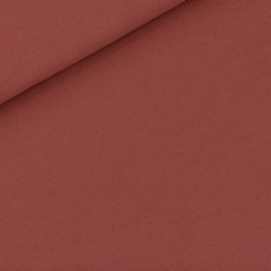 French Terry Uni Mahogany Brown
