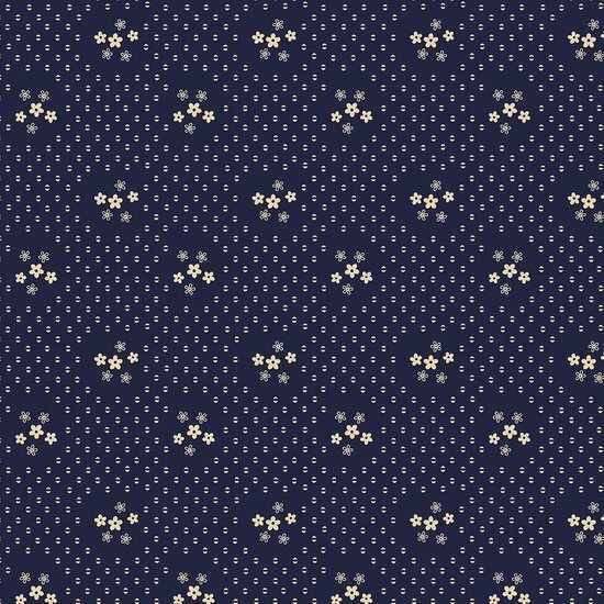 Katoen - Daisy Ring - Navy