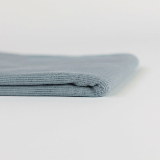 Boordstof - Uni Rib - Monument Gray