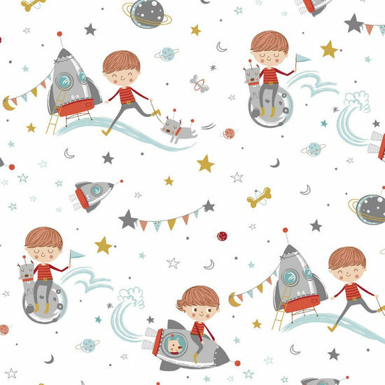 Poplin - Prince In Space - Wit