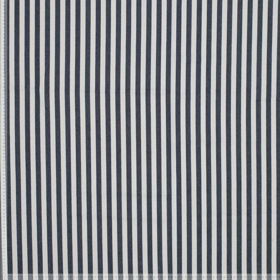 Jeans - Stripe - Wit/Donkerblauw