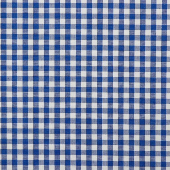 Katoen - Check - Blauw