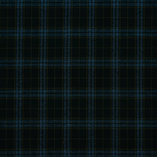 Gabardine Twill Wool Touch - Tartan Check - Navy/Jeans/Camel