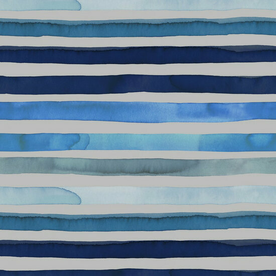 Jersey - Stripes - Lichtgrijs/Blauw