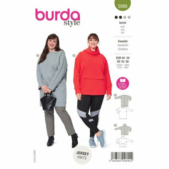 Burda Patroon 5988 - Sweater