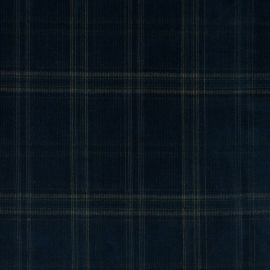 Ribfluweel - Yarn Dyed Check - Navy