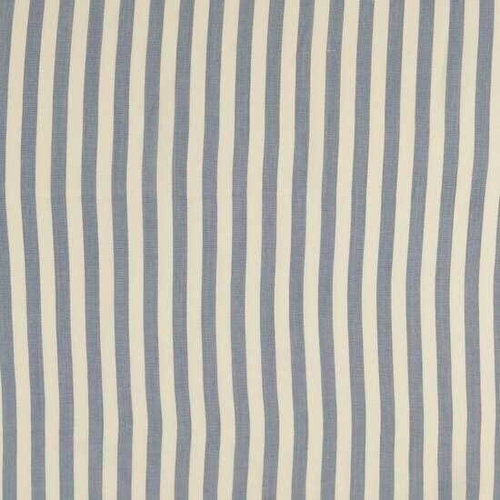 Viscose - Striped - Jeansblauw