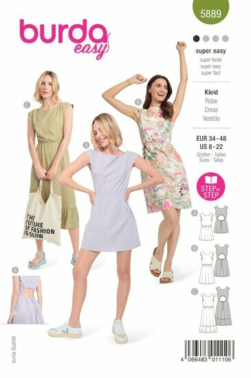 Burda Patroon 5889 - Jurk