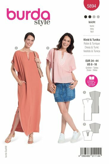 Burda Patroon 5894 - Jurk en Tuniek