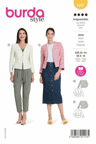 Burda Patroon 5897 - Jas