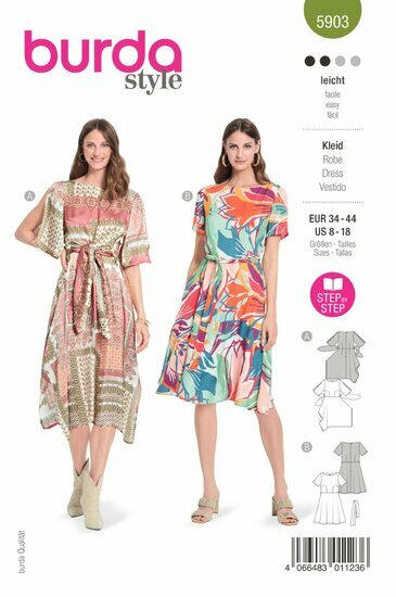 Burda Patroon 5903 - Jurk