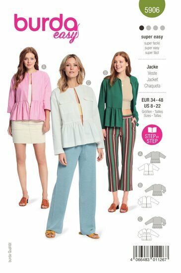 Burda Patroon 5906 - Jas