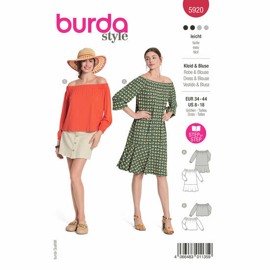 Burda Patroon 5920 - Jurk en Bloes
