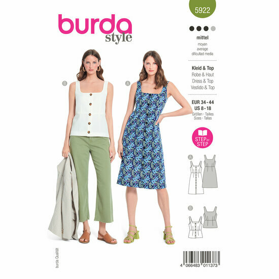 Burda Patroon 5922 - Jurk en Topje