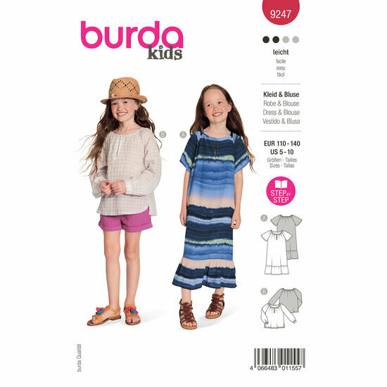 Burda Patroon 9247 - Jurk en Bloes