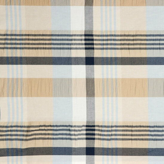 Seersucker - Yarn Dyed Stripes - Lichtblauw/Beige