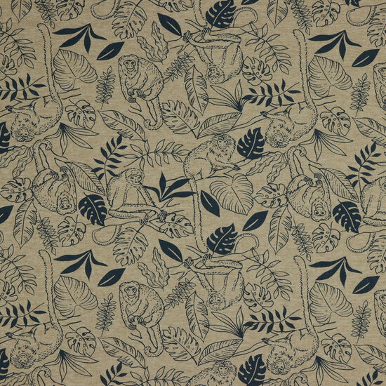 Jersey - Monkeys - Gemeleerd Taupe