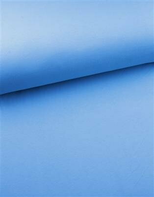 Boordstof - Uni Rib - Blauw