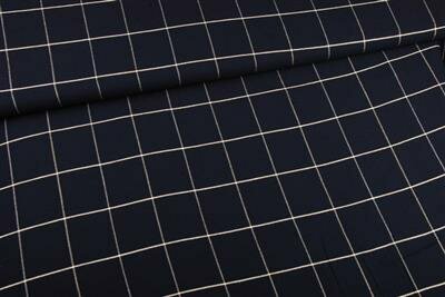 Viscose Linnen - Karo - Navy