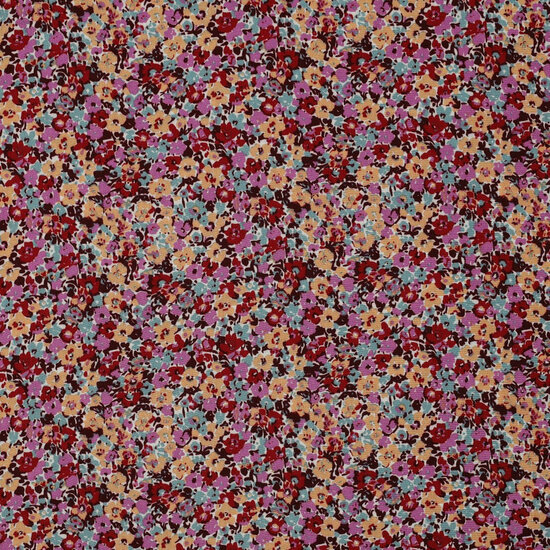 Viscose - Flowers - Fuchsia