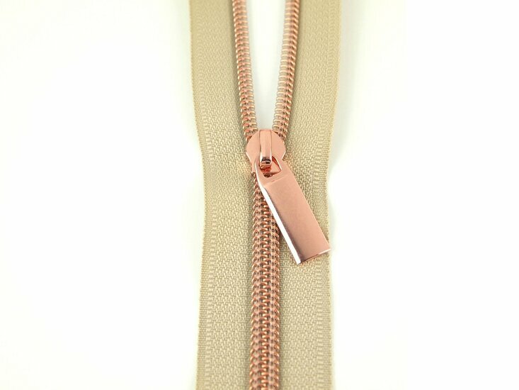 Spiraalrits Beige-Rose Gold
