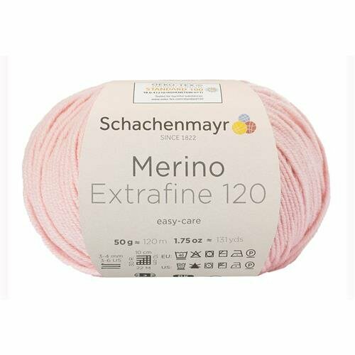 Schachenmayr Merino Extrafine 120 - 135 - Poederroze