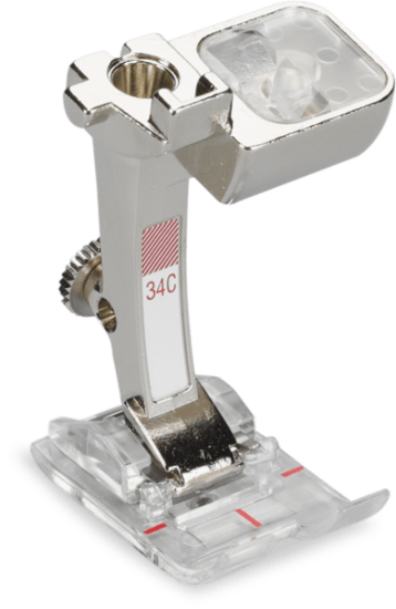 Bernina #34C Terugtransportvoet met Transparante Zool