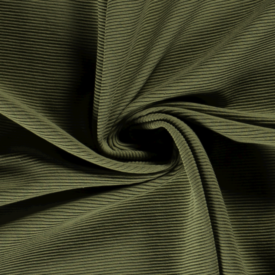 Ottoman Rib Jersey - Uni - Bosgroen