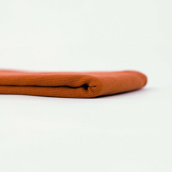 Boordstof - Uni Rib - Herfstbruin