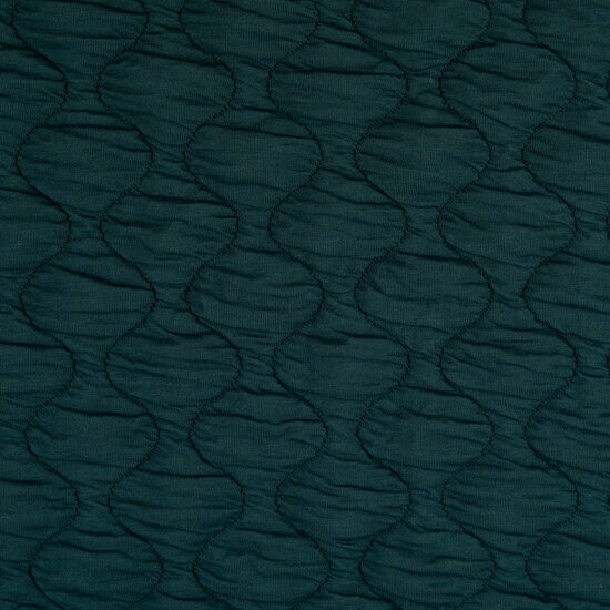 Matelassé - Uni Quilted - Groen