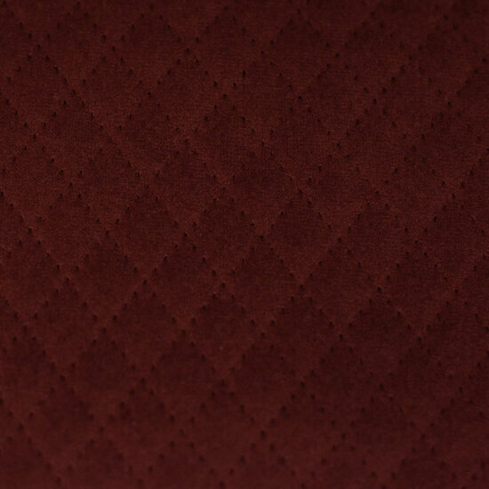 Matelassé - Uni Fluweel Quilted - Bordeaux