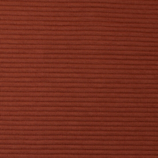 Ottoman Rib Jersey - Uni - Terracotta