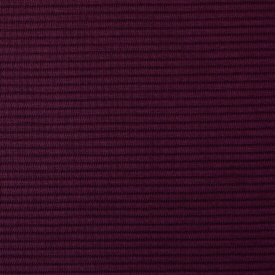 Ottoman Rib Jersey - Uni - Aubergine