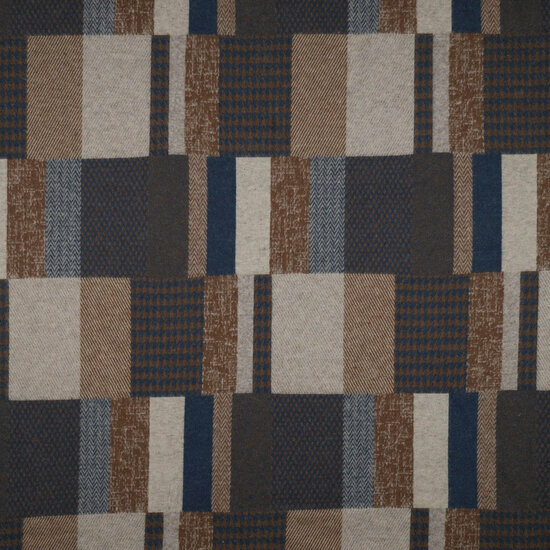 Jacquard Gebreid - Check - Bruin