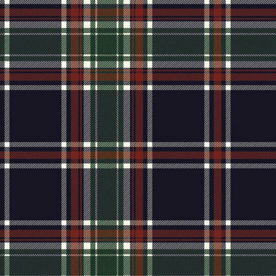 Flanel - Plaid - Navy-Rood