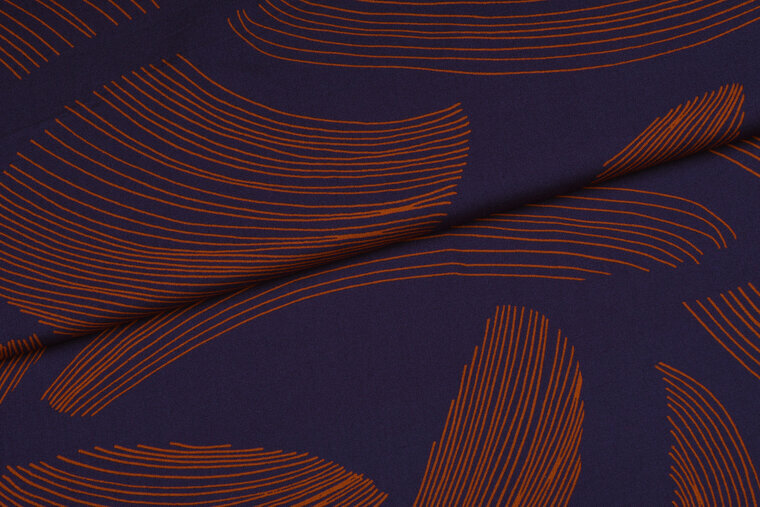 Viscose - Brush Strokes - Paars