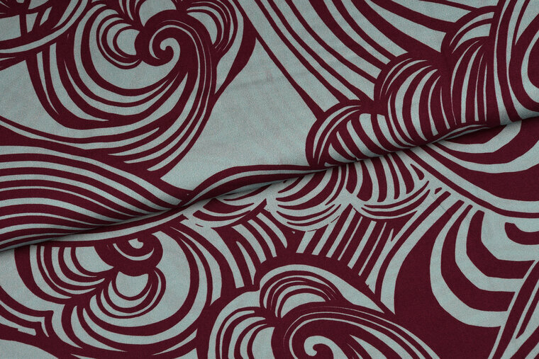 Viscose - Mandala - Turquoise-Aubergine