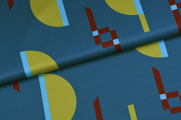 Crepe - Abstract - Blauw