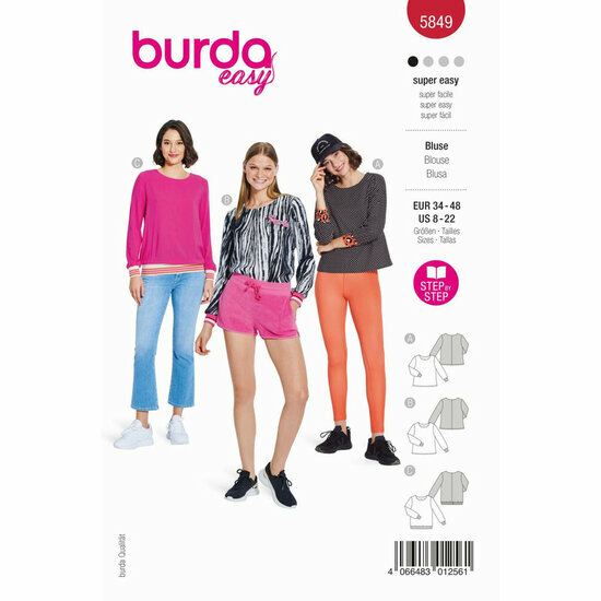Burda Patroon 5849 - Bloes