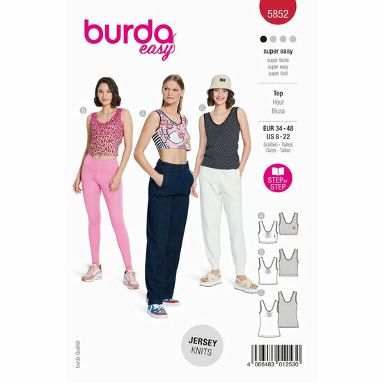 Burda Patroon 5852 - Topje