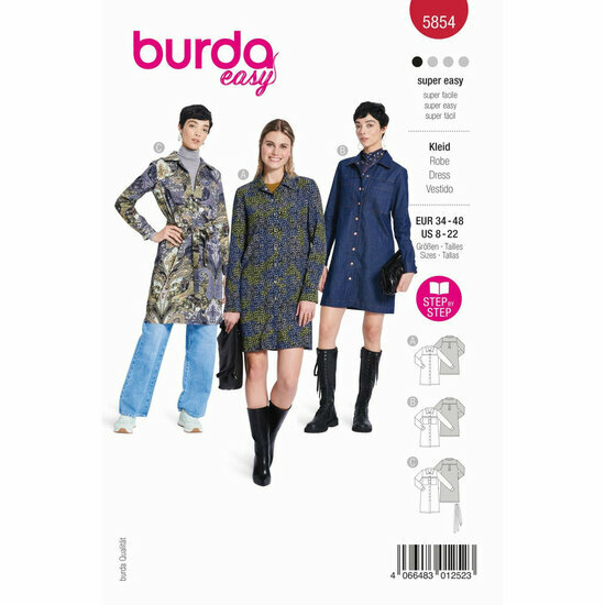 Burda Patroon 5854 - Jurk