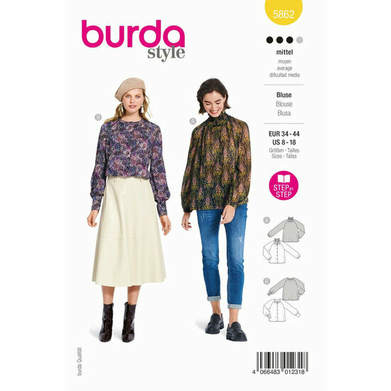 Burda Patroon 5862 - Bloes